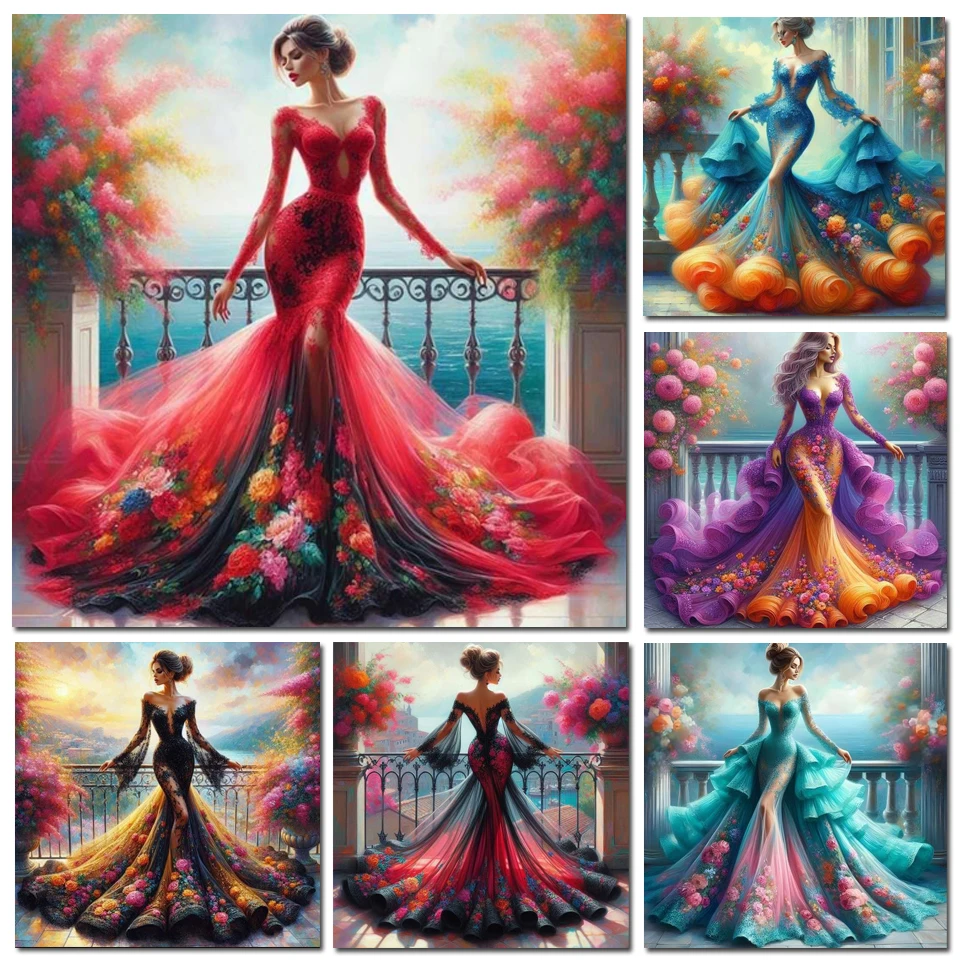 DIY Diamond Painting Art Woman - Photo Mosaic Print 评论和价格