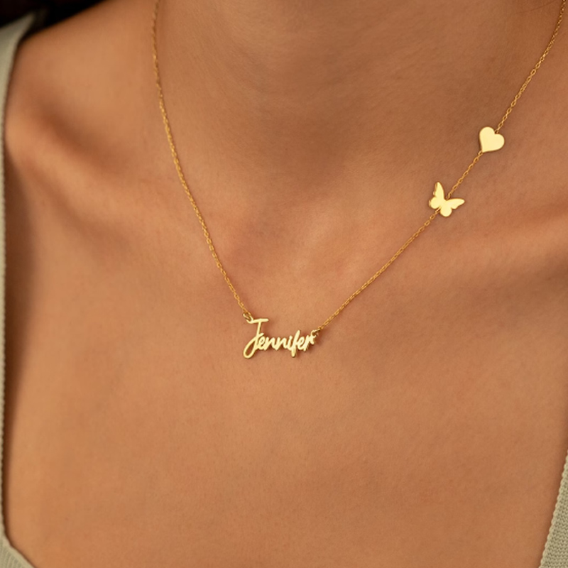 Personalized Customized Butter - Birth Flower Necklace 评论和价格