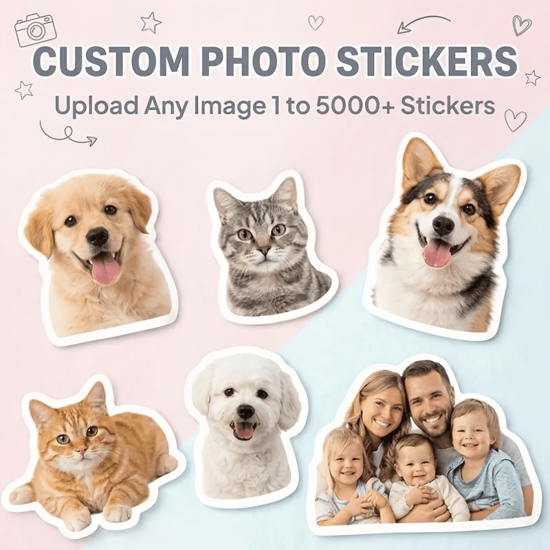 Custom cut stickers, custom ph - Pet Portrait Custom 评论和价格